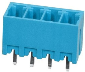 TBP02R2-381-04BE, Pluggable Terminal Blocks Terminal block, pluggable, 3.81, receptical, 4 pole, blue