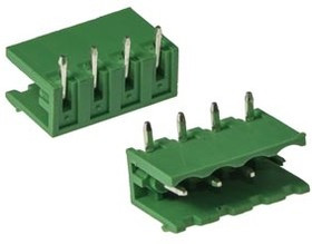 XY2500R-A-04P 5mm, Клеммник разъемный угловой, вилка (M) XY2500R-A-04P, 4 контакта с шагом 5,0 мм, 12 А, -40…+100 °С, PA66 XY2500R-A-04P 5mm, Клеммник разъемный угловой, вилка (M) XY2500R-A-04P, 4 контакта с шагом 5,0 мм, 12 А, -40…+100 °С, PA66