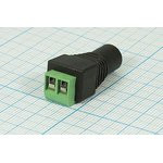 Разъем питания DC розетка - разъем клеммный 2EDGR5,08 розетка, 5.5d2.1x10