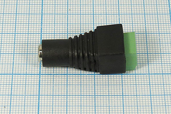 Разъем питания DC розетка - разъем клеммный 2EDGR5,08 розетка, 5.5d2.1x10