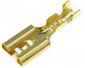 KON-F-47, Наконечник: плоский, 4,7мм, 0,5-1мм2, позолота, "мама"