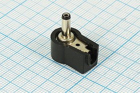 Штекер питания на кабель угловой 1,3х9,5мм