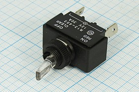 Выключатель рычажный с фиксацией SPST, ON-OFF, 12В/30А, подсветка красный&amp;зеленый; №2094 ПРыч\ 12В\30А\ON-OFF\ d12,2\ILкрIlзел\ 4T\R13-403A\