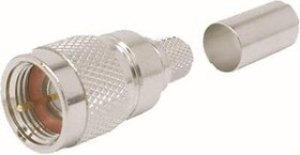 TC-240-FM-X, RF Connectors / Coaxial Connectors Type F-Male (plug) crimp connector (solder-on pin) for LMR-240, no braid trim+A1 TC-240-FM-X, RF Connectors / Coaxial Connectors Type F-Male (plug) crimp connector (solder-on pin) for LMR-240, no braid trim+A1