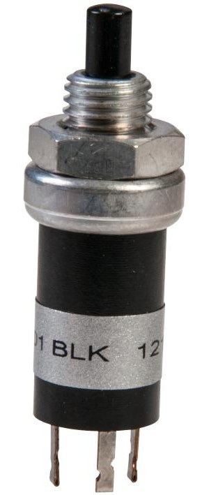 46-101 BLK, Pushbutton Switches PushBtn Switch SPDT BBM Black Btn 46-101 BLK, Pushbutton Switches PushBtn Switch SPDT BBM Black Btn