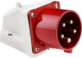 Стационарная вилка PROxima 515, 3Р+РЕ+N, 16А, 380В, IP44 ps-515-16-380