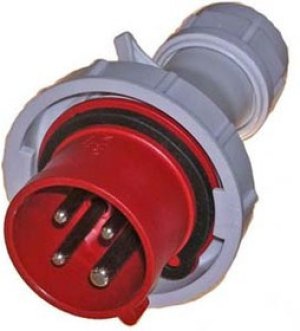 Разъем питания AC вилка, 3P+E, 400 B, 16 A, на кабель,IP67, HTN0141