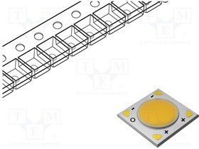 BXRE-27E0800-D-83, Power LED; COB; 120°; 300mA; P: 5W; 842lm; 12.5x12.5x1.65mm; 167lm/W