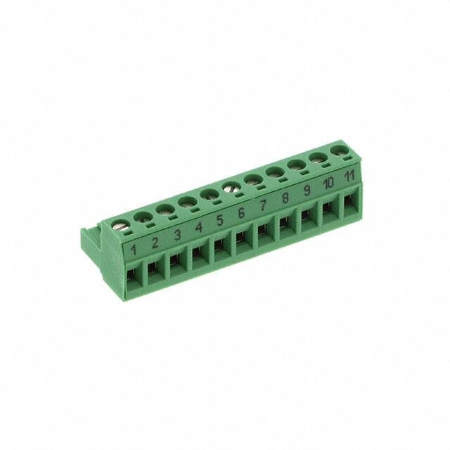 1760129, Pluggable Terminal Blocks 11 Pos 5.08mm pitch Plug 24-12 AWG Screw