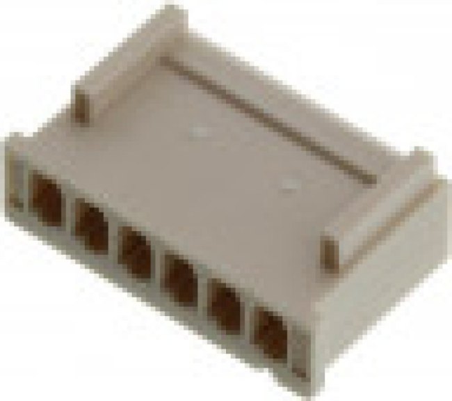 0511910600, Conn Housing RCP 6 POS 2.5mm Crimp ST Cable Mount Natural Mini-Latch Bag