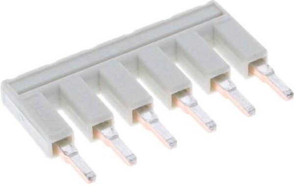 2002-406, 6-конт. перемычка изолированная, св.-серая