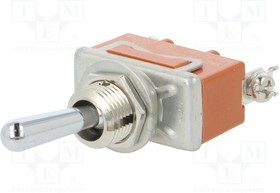 T115ASULCSAFJ, Переключатель: тумблер, Пол: 2, SPST, ON-OFF, 15A/250ВAC, 15A/30ВDC