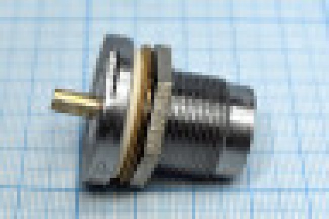 Высокочастотное герметизированное гнездо СРГ50-312ФВ; №1258 СРГ50-312ФВ\пан\ М18\герм[розетка]