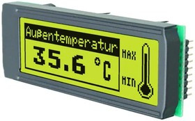 EA DIP122-5NLED, LCD Graphic Display Modules &amp; Accessories Yl/Grn Contrast Yl/Grn LED Backlight