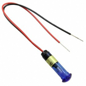 678-1435-234F, LED Panel Mount Indicator Uni-Color Blue 470nm 5400mcd 2-Pin