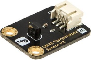 DF-DFR0023, Датчик температуры, IC LM35, Интерфейс аналоговый, Каналы 1