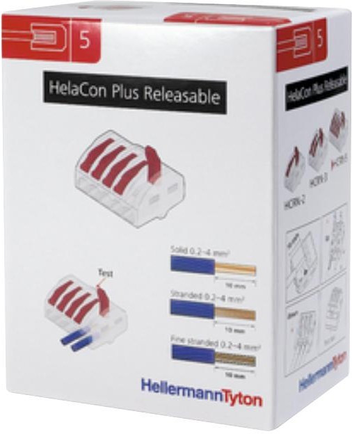 HCRN-5, Съемная клеммная колодка, 5 вывод(-ов), 28AWG до 14AWG, 4 мм², Вставной Замок, 32 А
