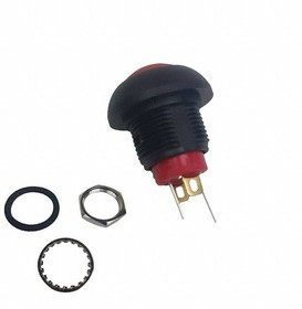 RP8100B2M1CEBKRDRD, Переключатель: кнопочный; Пол: 2; SPST; 0,1A/50ВDC; 0,125A/125ВAC