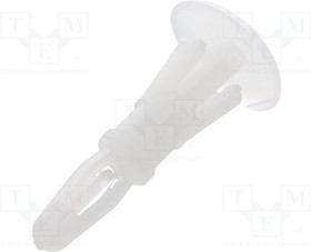 DR8G820V40621, Втулка дистанцирующая, полиамид, Дл 9,5мм, защелка / защелка