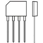 KBP206G-DIC, Диодный мост: однофазный, Urmax: 600В, If: 2А, Ifsm: 65А, плоские