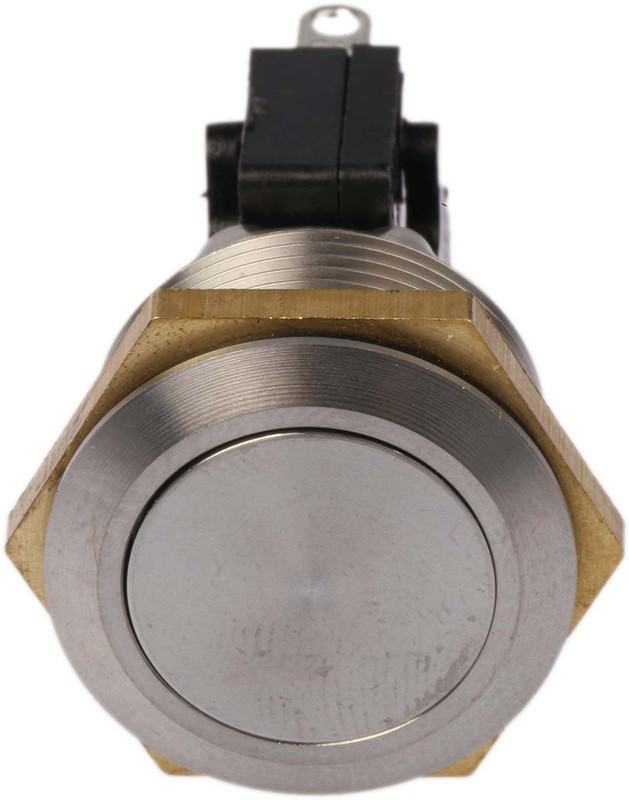 76-9510/4044, 76-95 Series Push Button Switch, Momentary, Panel Mount, 19.2mm Cutout, SPDT, 250V ac, IP67 76-9510/4044, 76-95 Series Push Button Switch, Momentary, Panel Mount, 19.2mm Cutout, SPDT, 250V ac, IP67