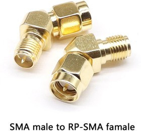 SMA(male)-RPSMA(female) переходник 45 градусов угловой. Переходник SMA(папа)-SMA(мама, инверсный) 45 градусов угловой