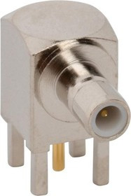 142144, RF Connectors / Coaxial Connectors SMB PCB R/A JACK 50 OHM NICKEL