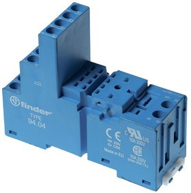 Розетка с винт. клеммами (с зажимной клетью) для реле 55.32 таймера 85.02 модули 86.00 99.02 в комплекте металлич. клипса 094.71 син. FINDER Розетка с винт. клеммами (с зажимной клетью) для реле 55.32 таймера 85.02 модули 86.00 99.02 в комплекте металлич. клипса 094.71 син. FINDER