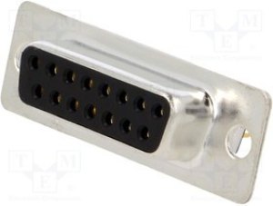 MHDD15-F-T-B-M, Разъем D-Sub; PIN: 15; гнездо; "мама"; на PCB; пря MHDD15-F-T-B-M, Разъем D-Sub; PIN: 15; гнездо; "мама"; на PCB; пря