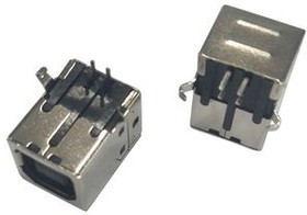 RND 205-01048, USB-B Connector 2.0 Receptacle, Right Angle, 4 Poles