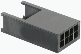280631, AMPMODU MOD II Female Connector Housing, 2.54mm Pitch, 8 Way, 1 Row