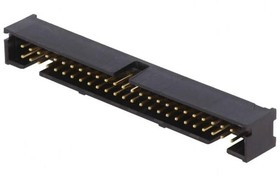 1-5103308-0, Гнездо, IDC, "папа", PIN: 50, прямой, THT, позолота, 2,54мм