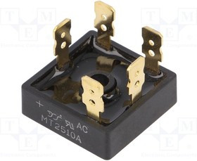 MT2510A-YAN, Диодный мост: трехфазный, Urmax: 1кВ, If: 25А, Ifsm: 400А, THT, MT
