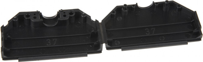 86303640BLF, D-Sub Backshells Snap Plas Strt exit C 37 way shell