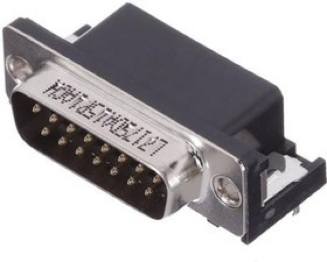 L717SDA15P1ACH, D-Sub Standard Connectors 15P Sz A Std Density Pin