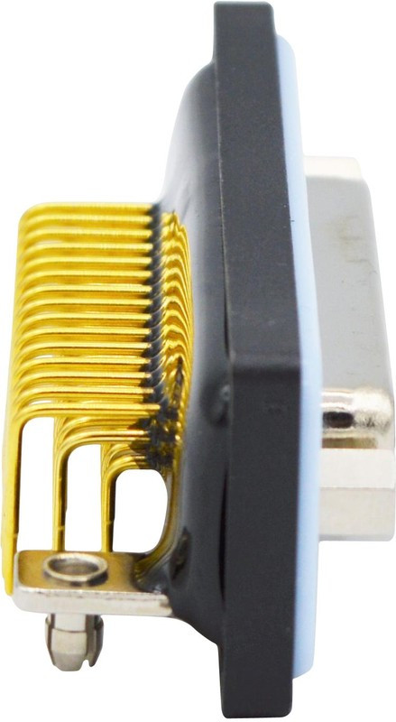 HDF-R44-213L461, HDF 44 Way Right Angle Solder D-sub Connector Socket, 2.29mm Pitch, with 4-40 Boardlocks HDF-R44-213L461, HDF 44 Way Right Angle Solder D-sub Connector Socket, 2.29mm Pitch, with 4-40 Boardlocks