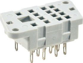 Цоколь G4-01, серый, под пайку, для R4N