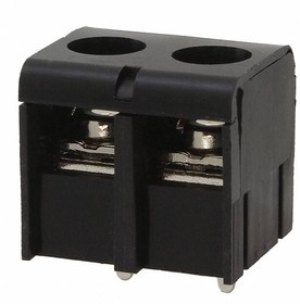 1546833-2, Barrier Terminal Blocks .375" 2P MOD W/COVER