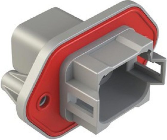 AT04-08PA-PM12, RCPT HOUSING, 8POS, THERMOPLASTIC, GREY