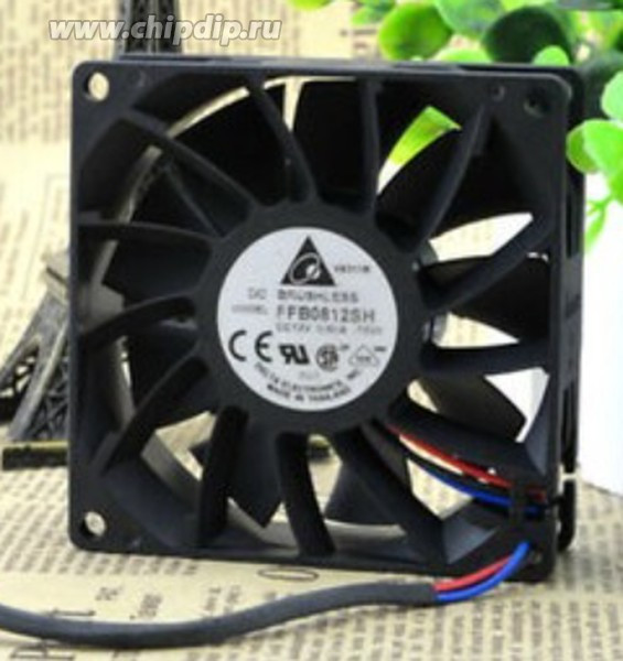 Вентилятор Delta Electronics FFB0812SH P/N 3620851011 12v 0.6A 4pin 80x80x25