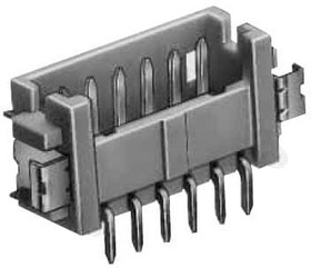 DF13A-7P-1.25H(51), Headers &amp; Wire Housings 7P SNG ROW PIN HDR R/A SMT