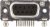 5747844-4, D-Sub Standard Connectors RECP FRNT MTL SHL 9P