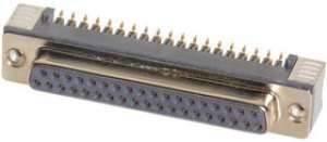 D-Sub socket, 9 pole, standard, equipped, angled, solder pin, 09551566612741