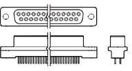 5745080-6, D-Sub Standard Connectors DSUB D50S V/MNT