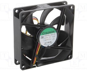 PF92251B1-G99-A, Вентилятор: DC; осевой; 12ВDC; 92x92x25мм; 127,4куб.м/ч; 46,1дБА