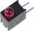 551-0407F, LED Circuit Board Indicators HI EFF RED DIFFUSED