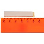 Неодимовый магнит прямоугольник 50х10х2 мм с клеевым слоем