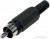 1-200BK(RP-405), штекер RCA пластик на кабель черный
