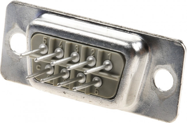 09670095654, Harting D-Sub Standard 9 Way Through Hole D-sub Connector Plug, 2.74mm Pitch