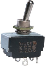 7803K11, SWITCH, TOGGLE, DPST, 20A, 250V